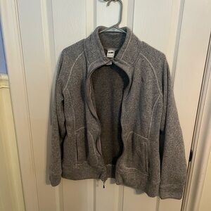 The North Face Heather Gray Fleece Jacket